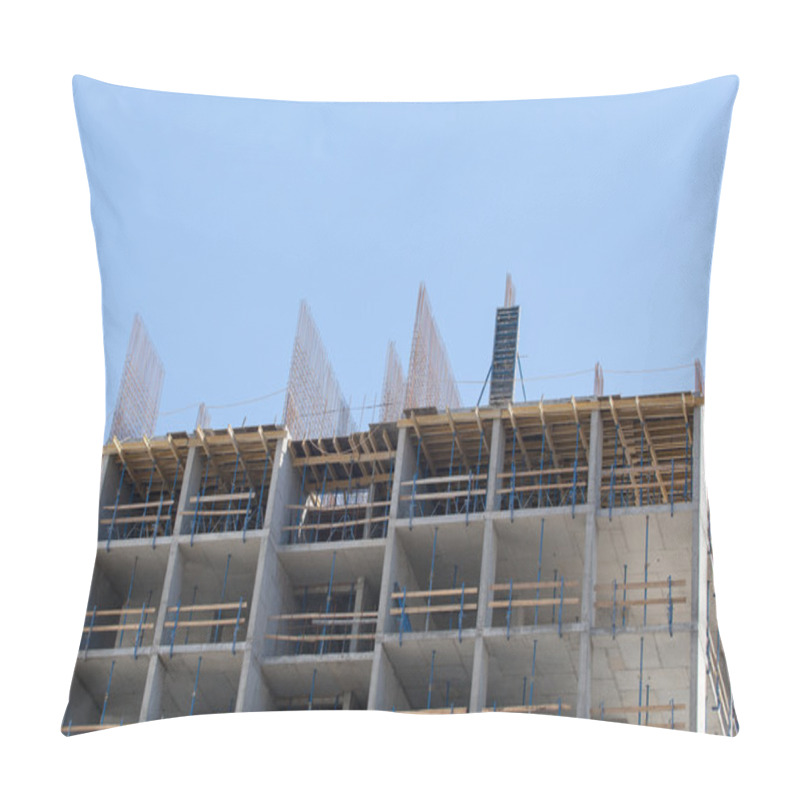 Personality  Construction Of An Apartment House Pillow Covers