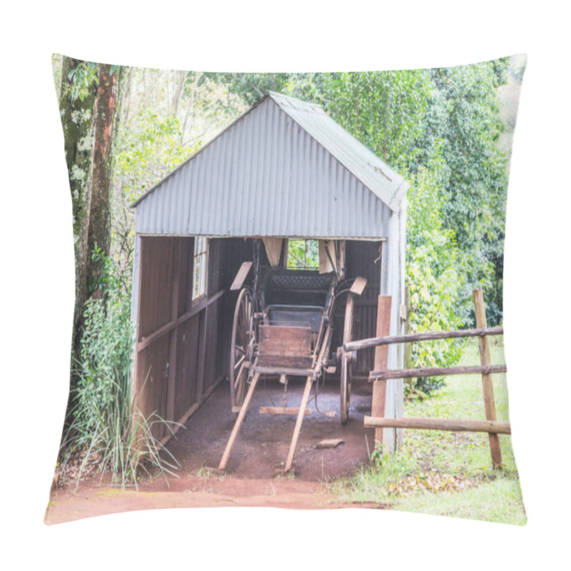 Personality  Old Barn At Pilgrims Rest An Old Gold Digger Town In South Africa Pillow Covers