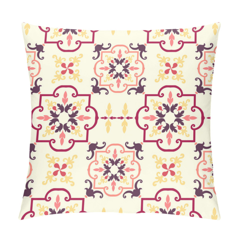 Personality  Old Floral Tiles Pillow Covers