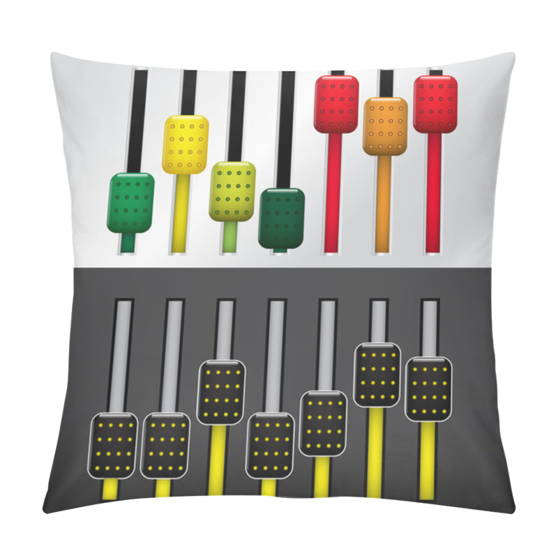 Personality  Sound Control Panel, Vector Illustration  Pillow Covers