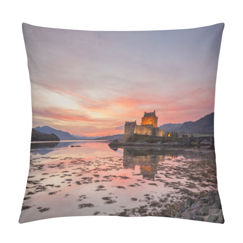 Personality  Evening, Eilean Donan Castle Pillow Covers