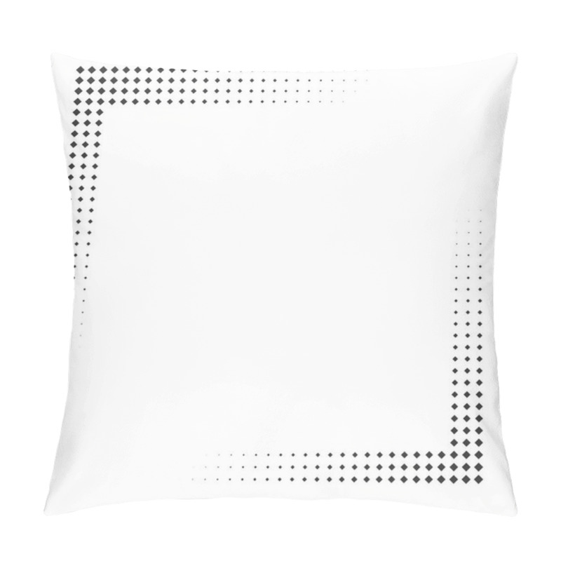 Personality  Abstract Halftone Texture With Rhombuses. Pillow Covers