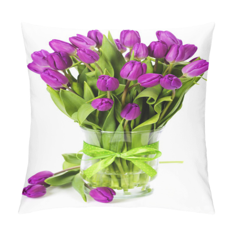 Personality  Purple Tulips Pillow Covers