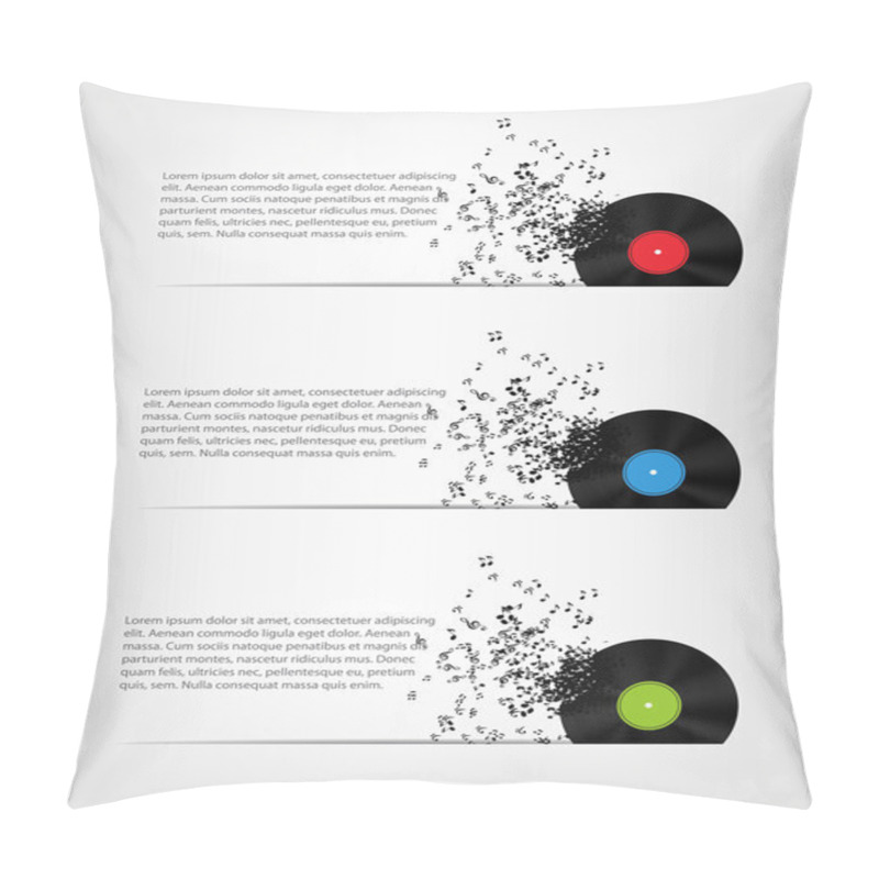 Personality  Abstract Music Background Vector Illustration For Your Design Pillow Covers