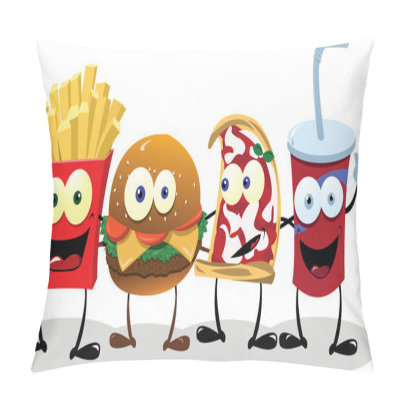 Personality  Four Happy Friends Pillow Covers