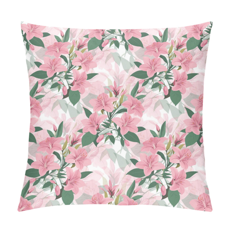 Personality  Romantic Seamless Lily Pattern Artwork Pillow Covers