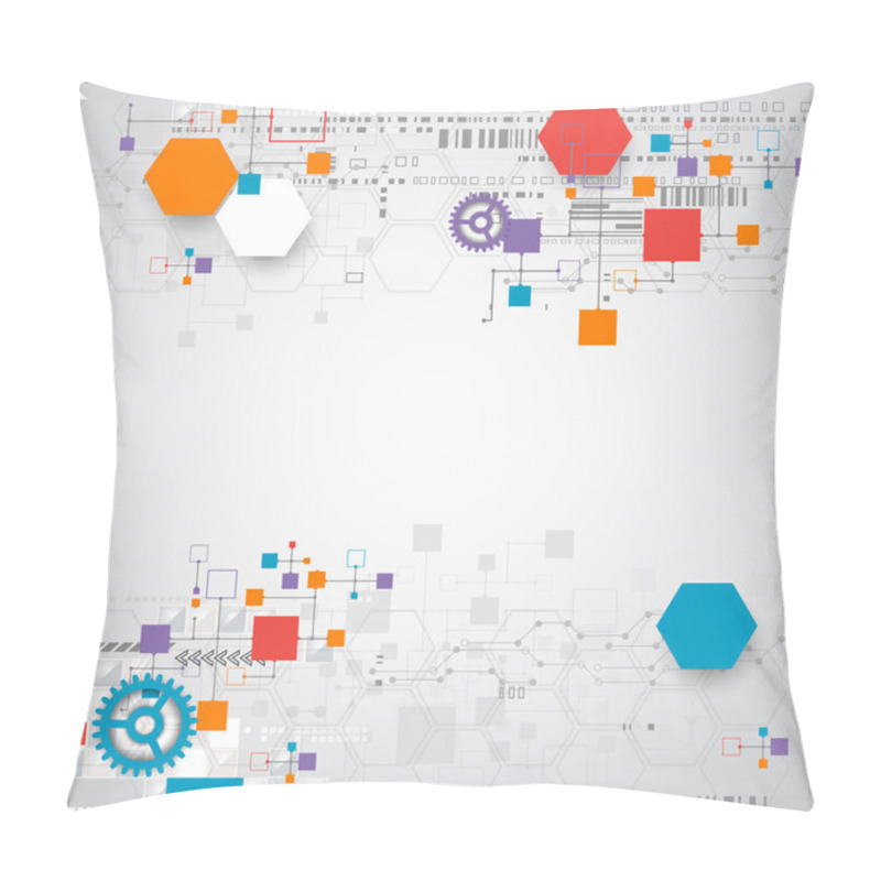 Personality  Abstract Technology Background Pillow Covers