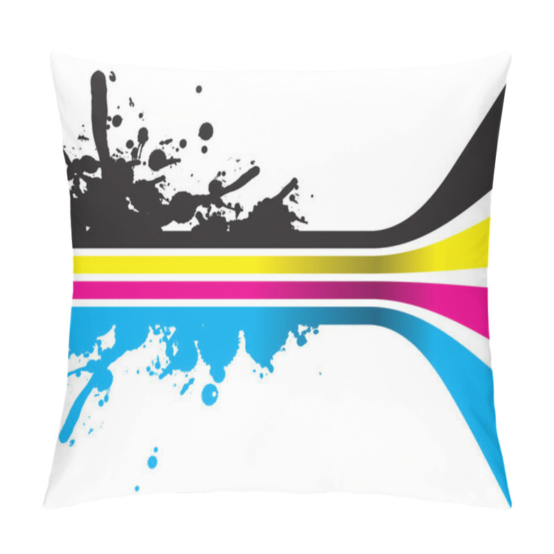 Personality  Cmyk Lines Pillow Covers