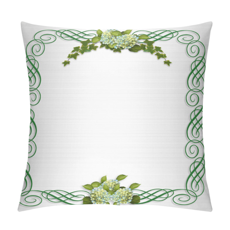 Personality  Ivy Hydrangea Wedding Border Pillow Covers