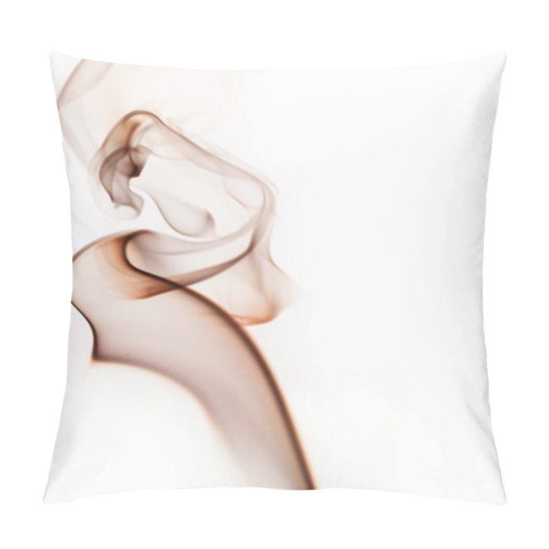 Personality  Swirling Smoke From The Incense On A Homogeneous Background Pillow Covers