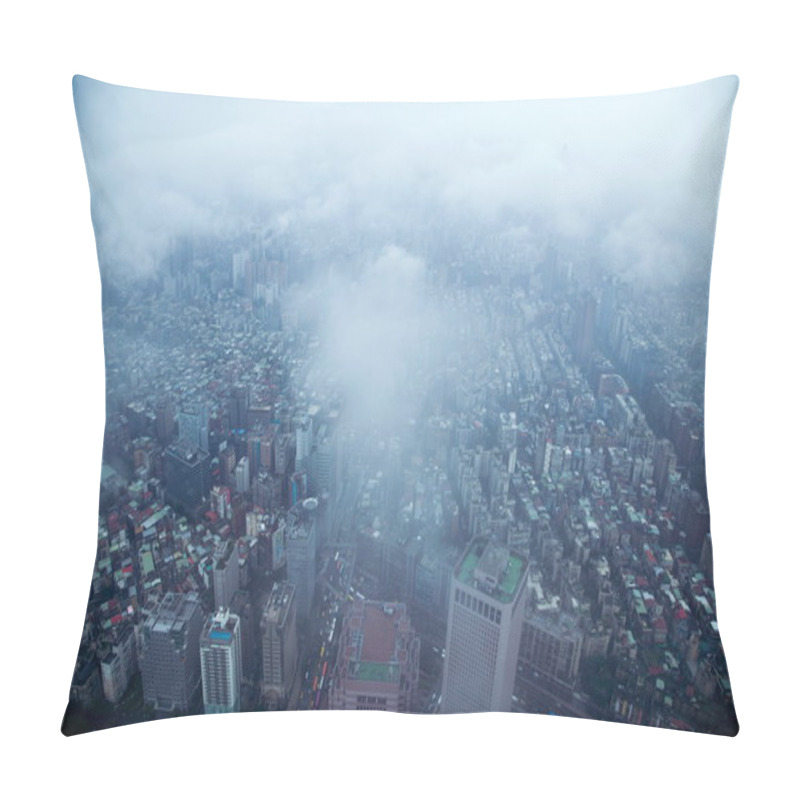 Personality  King Of The Clouds Overlooking Taipei 101 Tower In Taipei, Taiwan Pillow Covers