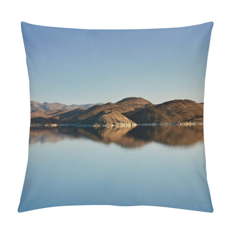 Personality  Artificial Lake Al-Mansur Az-Zahabi, South Of Morocco Pillow Covers