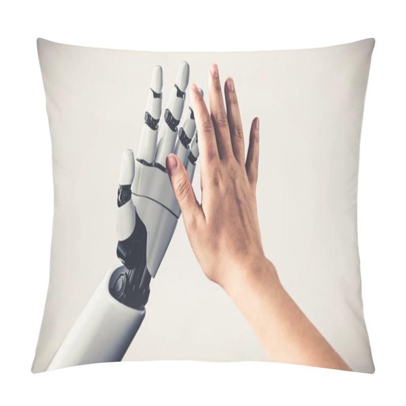 Personality  Future Artificial Intelligence And Machine Learning For AI Droid Robot Or Cyborg Pillow Covers