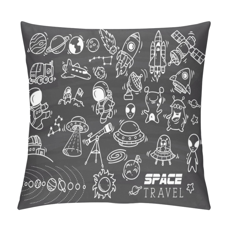 Personality  Space Themed Doodle Pillow Covers