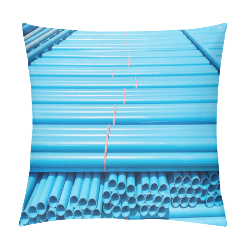 Personality  PVC Pipes Stacked In Warehouse. Pillow Covers