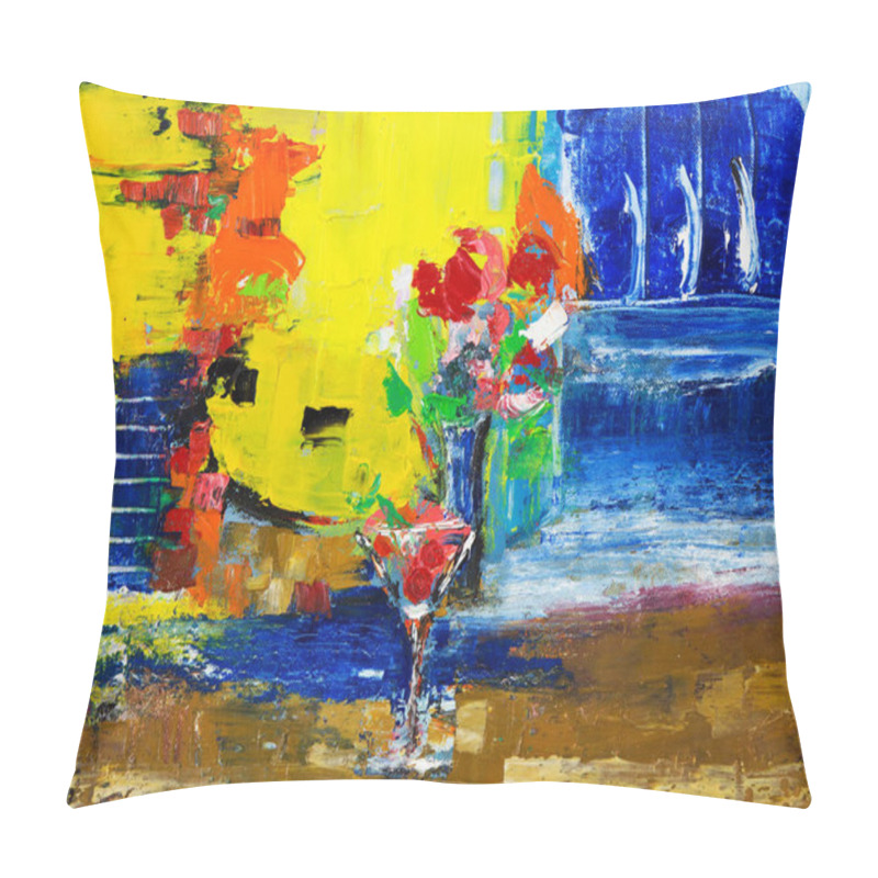 Personality  An Abstract Painting Pillow Covers