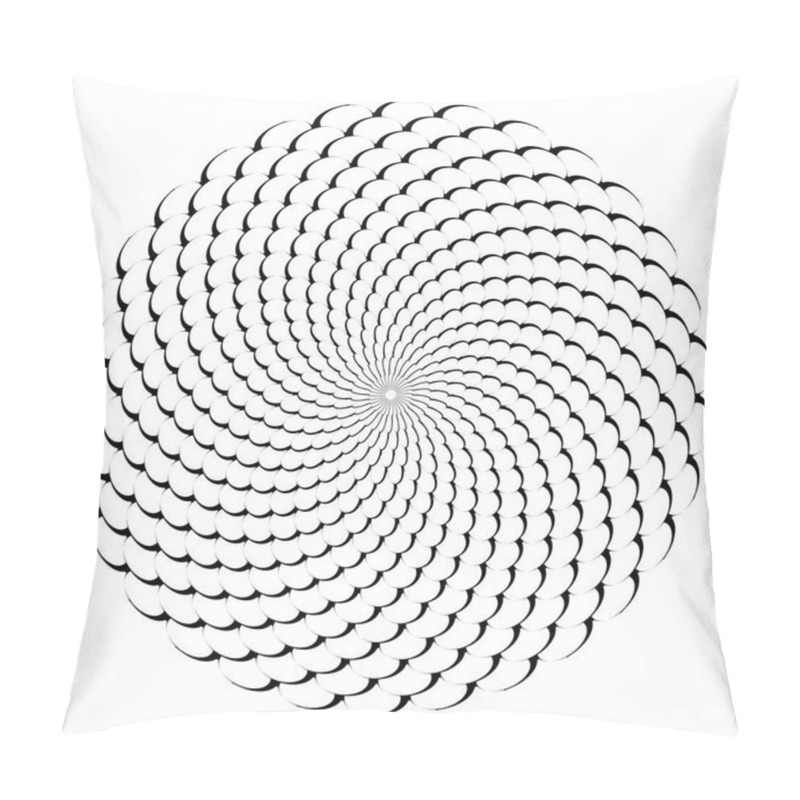 Personality  Circle Design Element. Abstract Rotation Pattern.  Pillow Covers