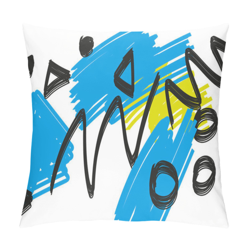 Personality  Grunge Pattern, Print For Clothing And Textiles Pillow Covers