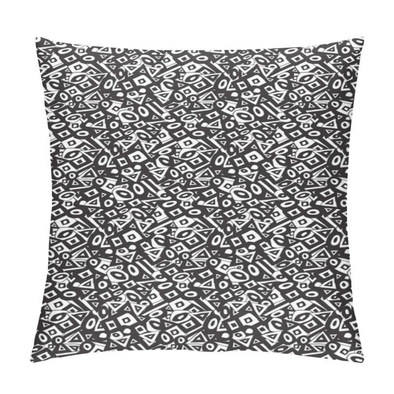 Personality  Seamless Black & White Pattern Pillow Covers