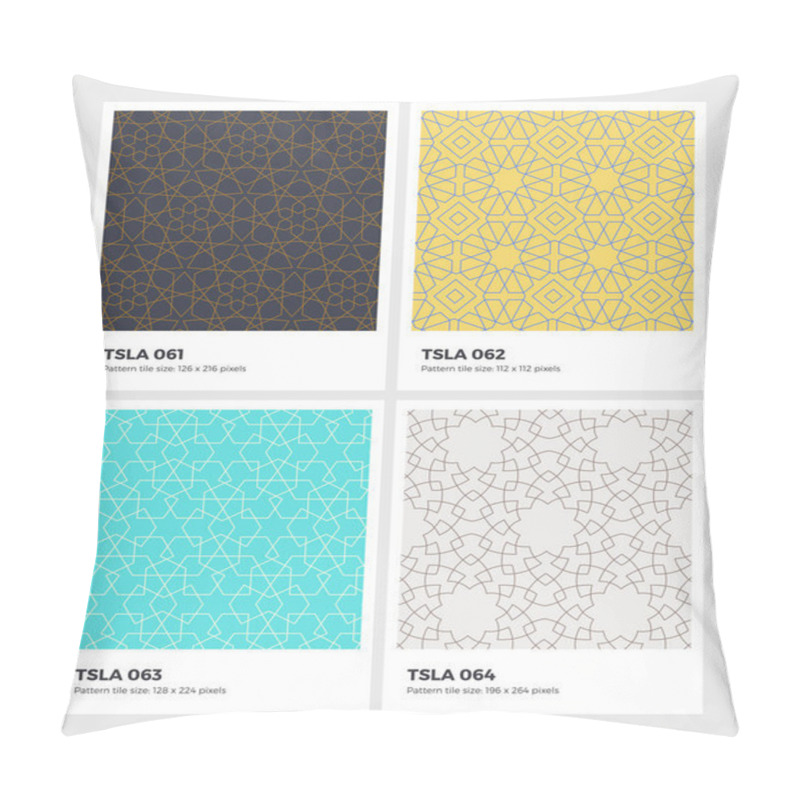 Personality  Tessellation-seamless-pattern-geometry-background-vector-texture Pillow Covers