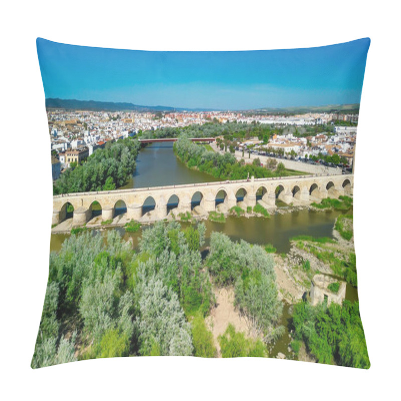 Personality  Aerial View Of Cordoba, Andalusia. Southern Spain. Pillow Covers