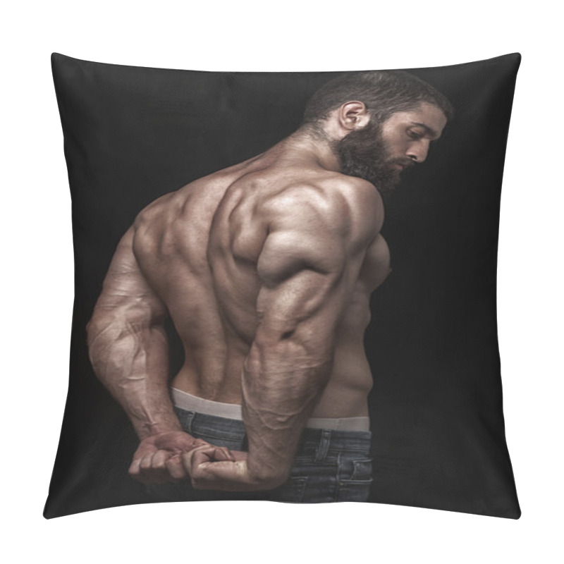 Personality  Strong Athletic Berdy Man Pillow Covers