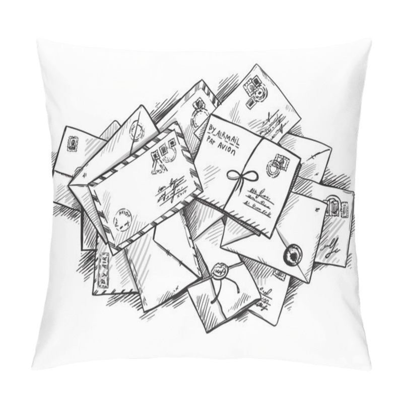 Personality  Pile Of Letters Pillow Covers