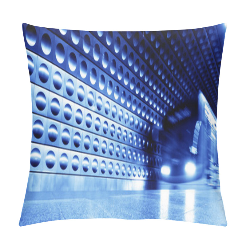 Personality  Underground Train Dynamic Motion Pillow Covers