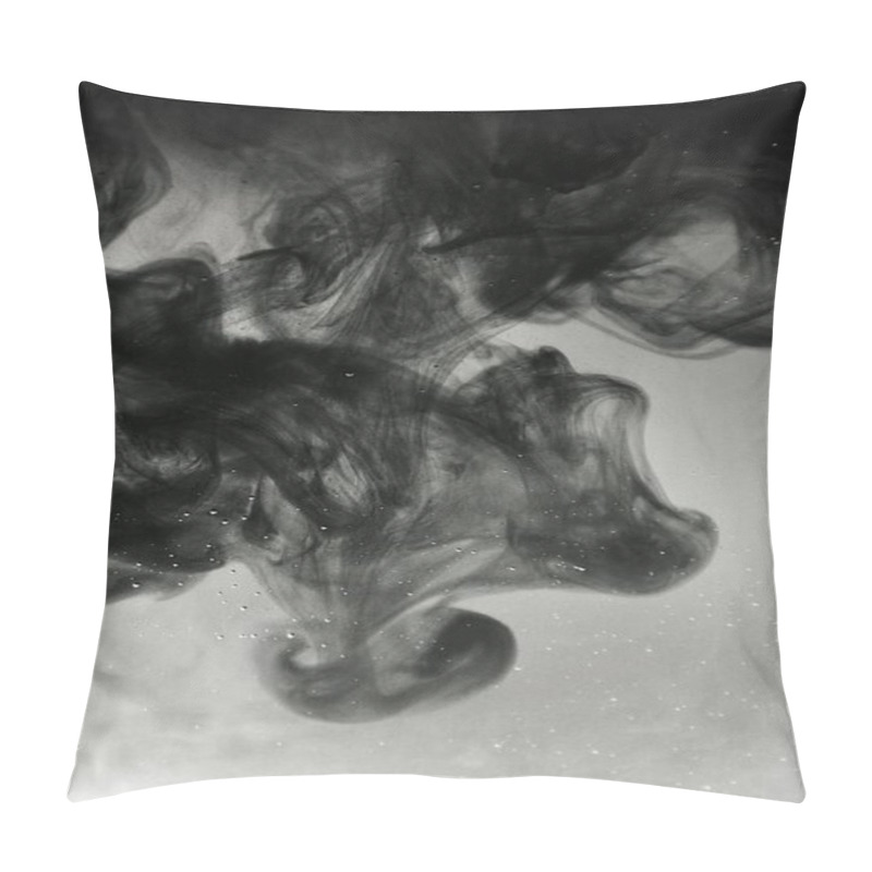 Personality  Dark Ink Swirling Gracefully In Water, Creating An Abstract Pattern. Pillow Covers