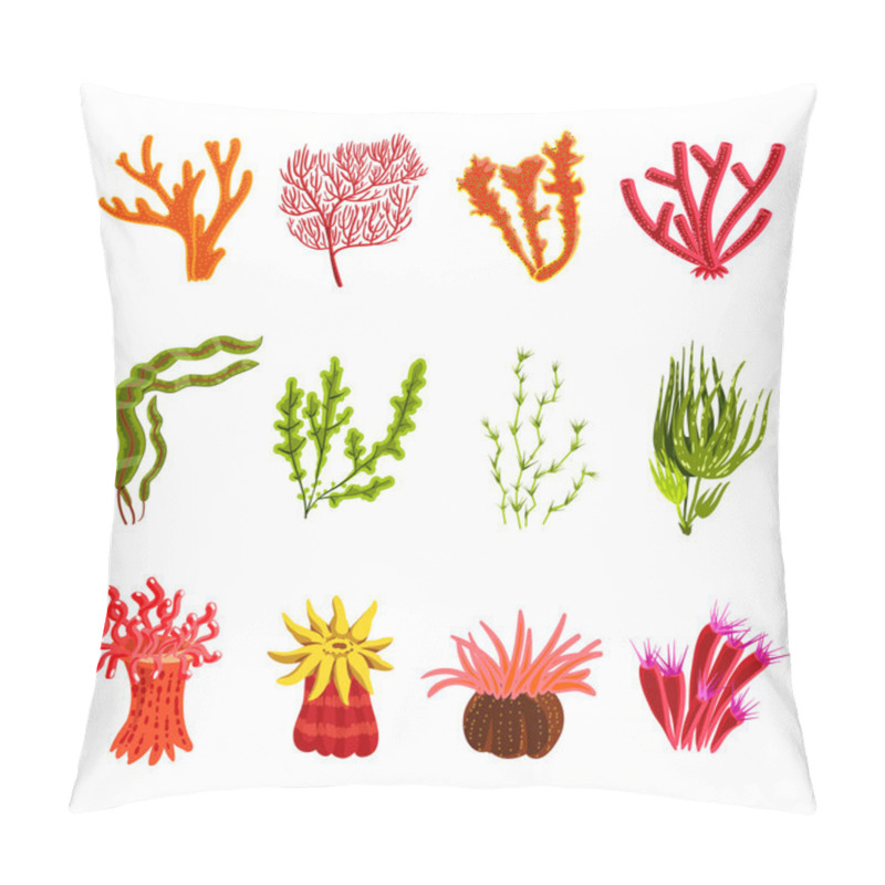 Personality  Coral Icons Set Pillow Covers