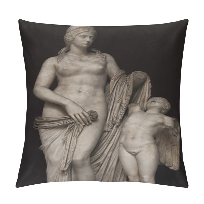 Personality  Statue Of Venus With A Boy, Capitoline, Rome, Italy Pillow Covers