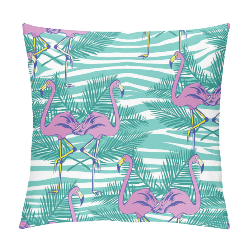 Personality  Flamingos Seamless Pattern Pillow Covers