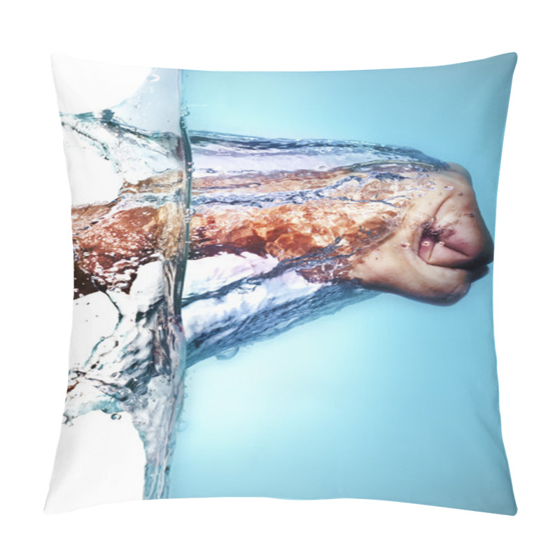 Personality  Male Fist Hitting Water Pillow Covers