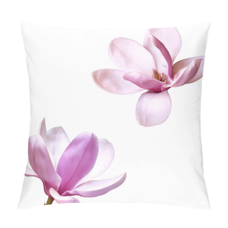 Personality  Pink Magnolia Flowers Pillow Covers