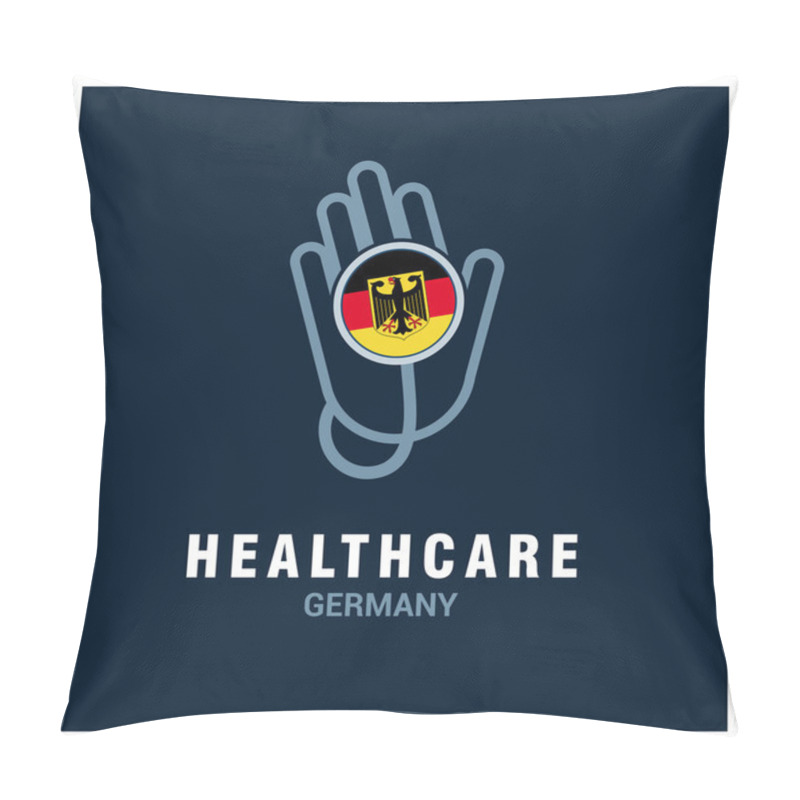 Personality  Germany National Flag On Stethoscope Pillow Covers