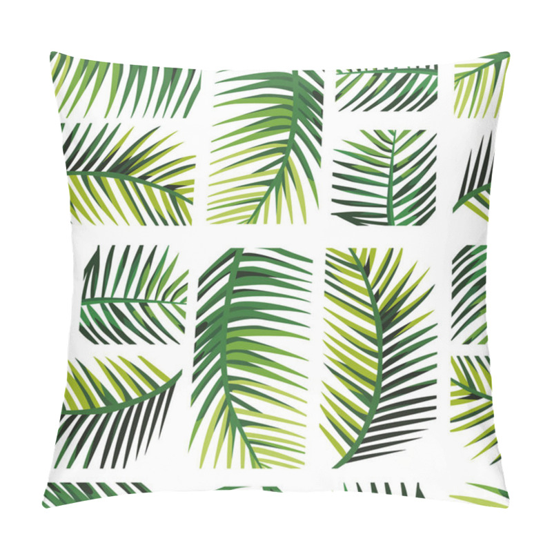 Personality  Geometric Arrangement Palm Leaves Pillow Covers