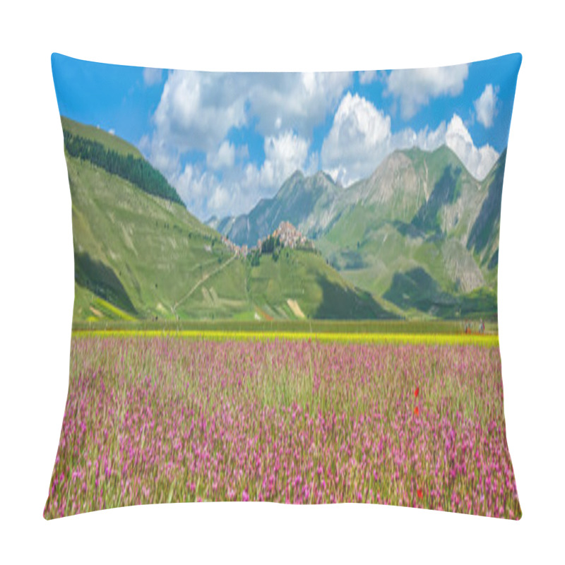 Personality  Piano Grande Summer Landscape, Umbria, Italy Pillow Covers