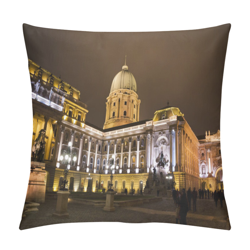 Personality  Buda Castle Inner Courtyard At Night, Budapest, Hungary Pillow Covers