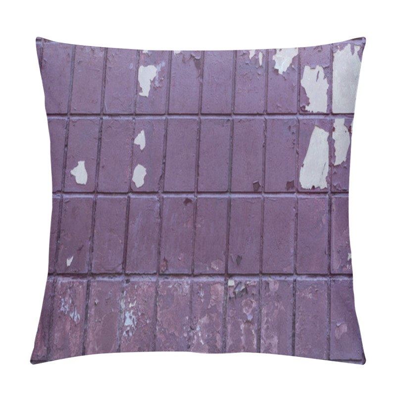 Personality  Old Weathered Violet Brick Wall Background  Pillow Covers