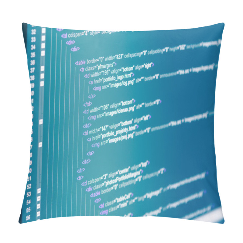 Personality  HTML Web Code Pillow Covers