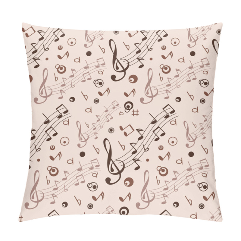 Personality  Seamless With Some Musical Notes Pillow Covers