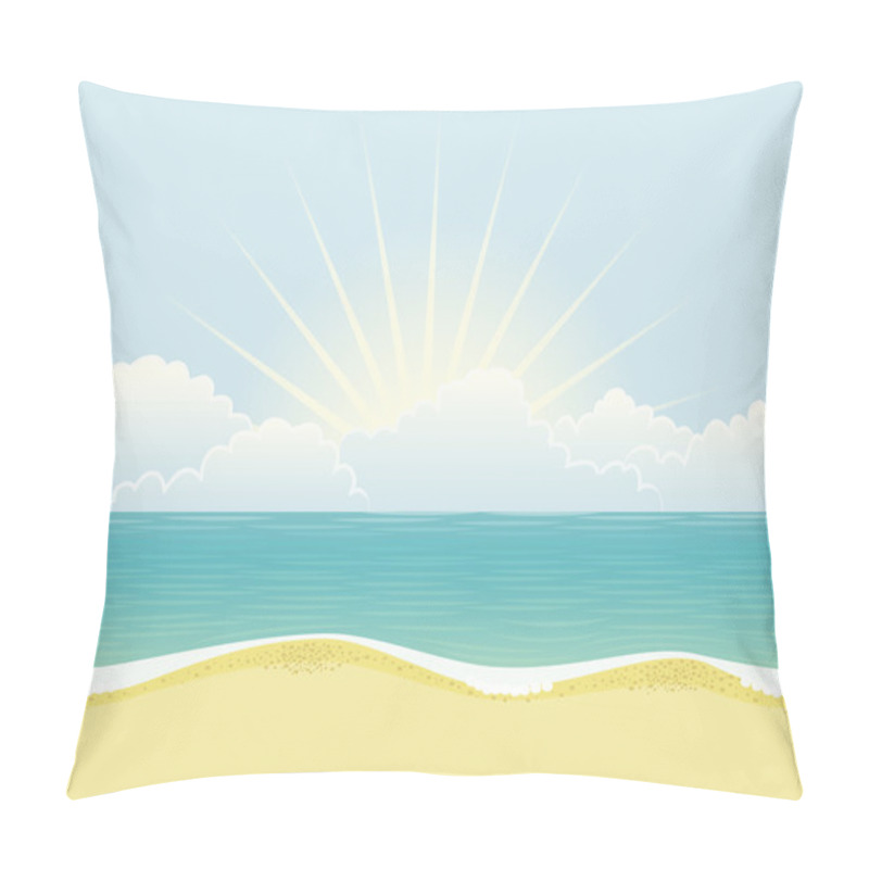 Personality  Beach Day Pillow Covers