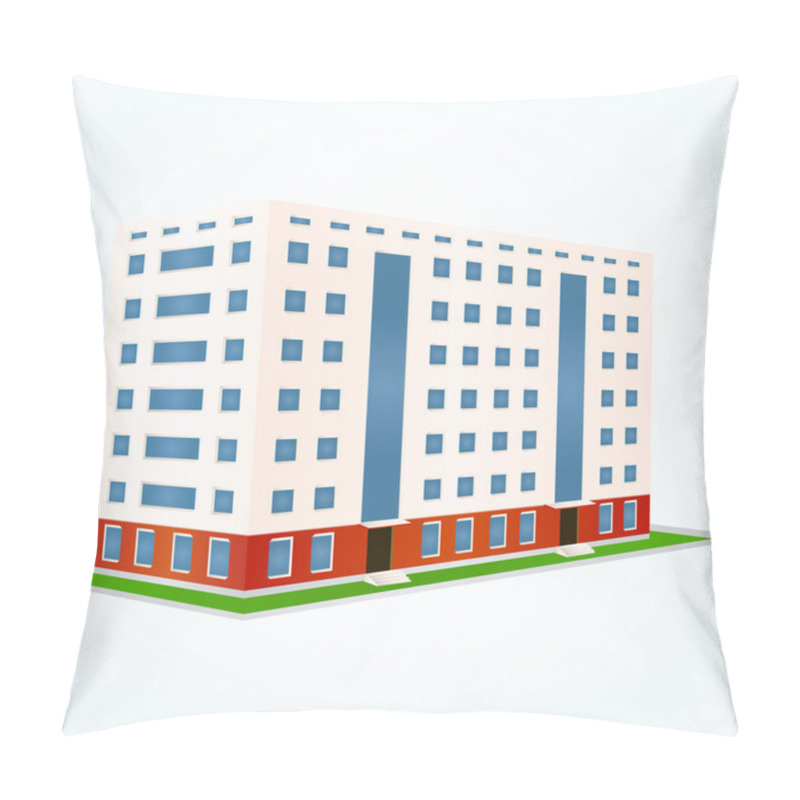 Personality  Urban Building, Vector Illustration Pillow Covers