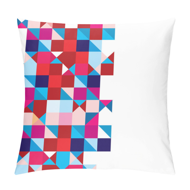 Personality  Triangle Abstract Tricolour Pillow Covers