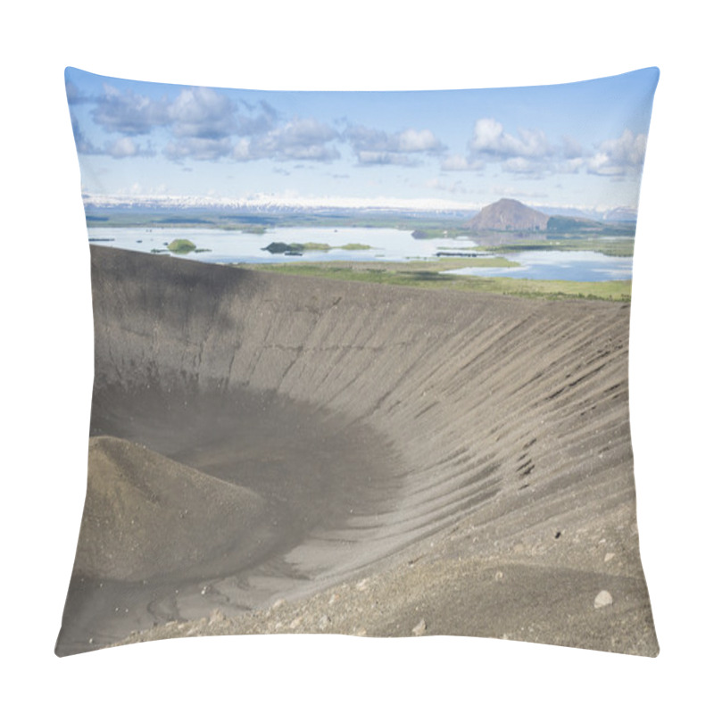 Personality  Hverfjall Crater In Myvatn Area, Northern Iceland Pillow Covers