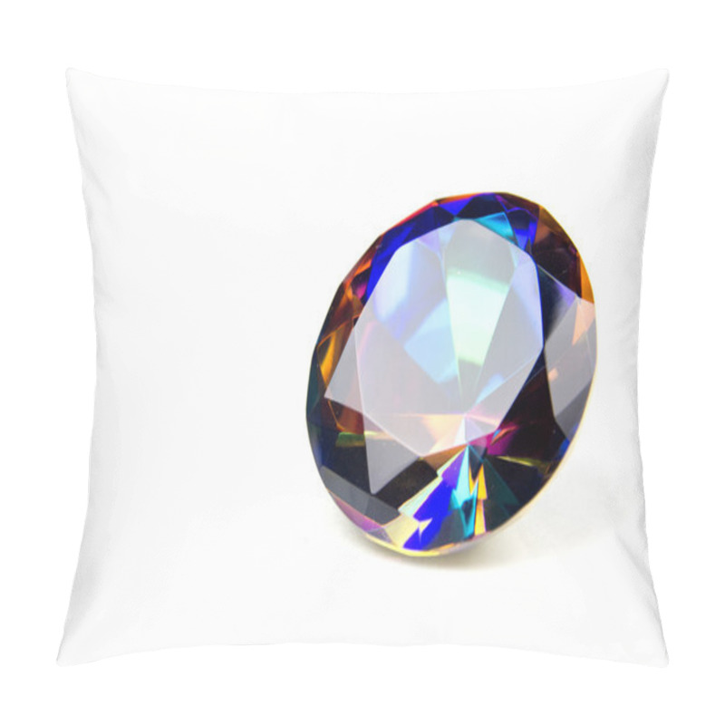 Personality  Faceted Mystic Topaz Gemstone Pillow Covers