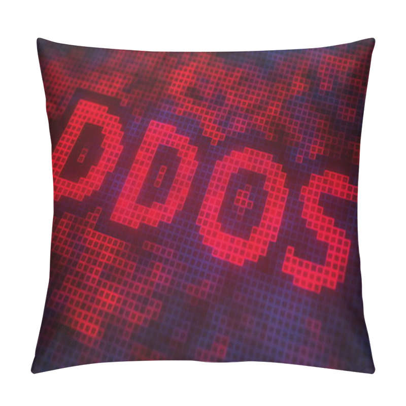 Personality  Text Made Of Pixels On The Screen, 3D Pillow Covers