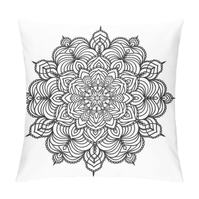 Personality  Hand Drawing Zentangle Mandala Element Pillow Covers