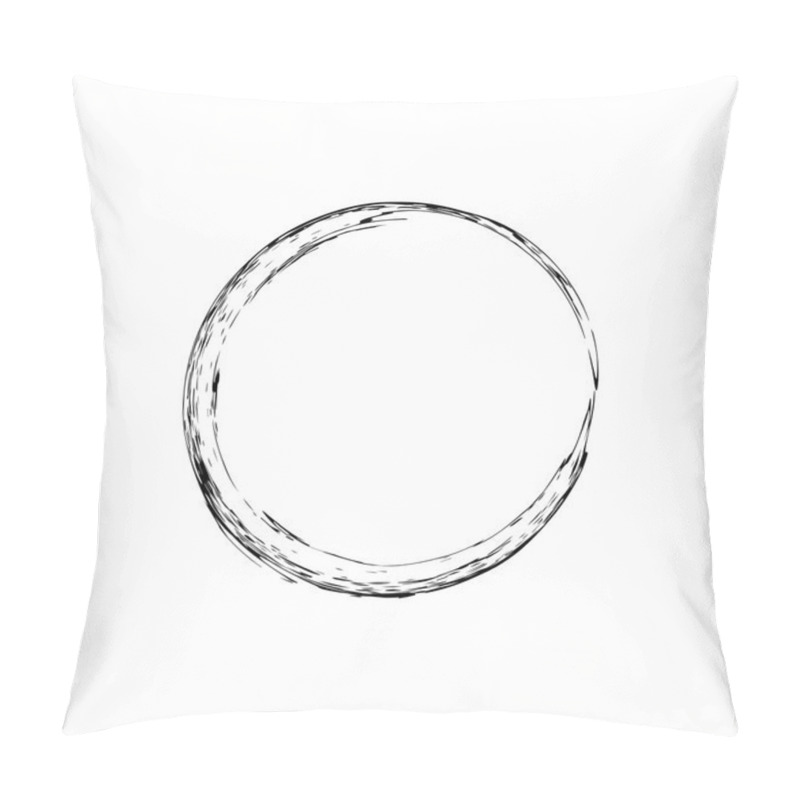 Personality  Circle Grunge Ink Spot Vector Background Pillow Covers