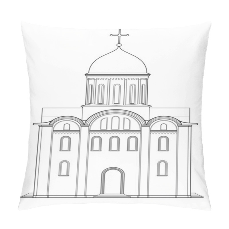 Personality  Ancient Church Pillow Covers